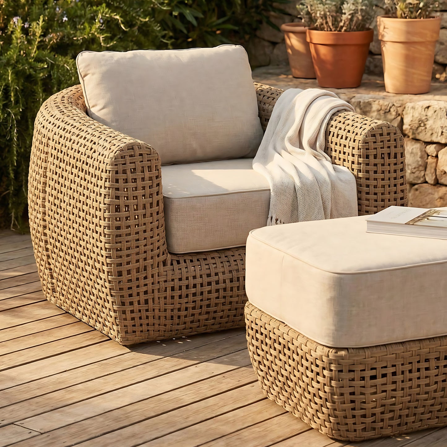 Bloom Collection Outdoor Large Lounge Chair