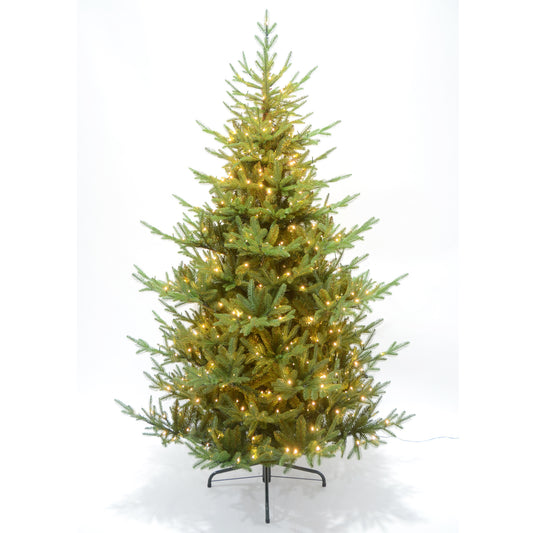 Green Spruce 7Ft Pre Lit 500 Led Christmas Tree