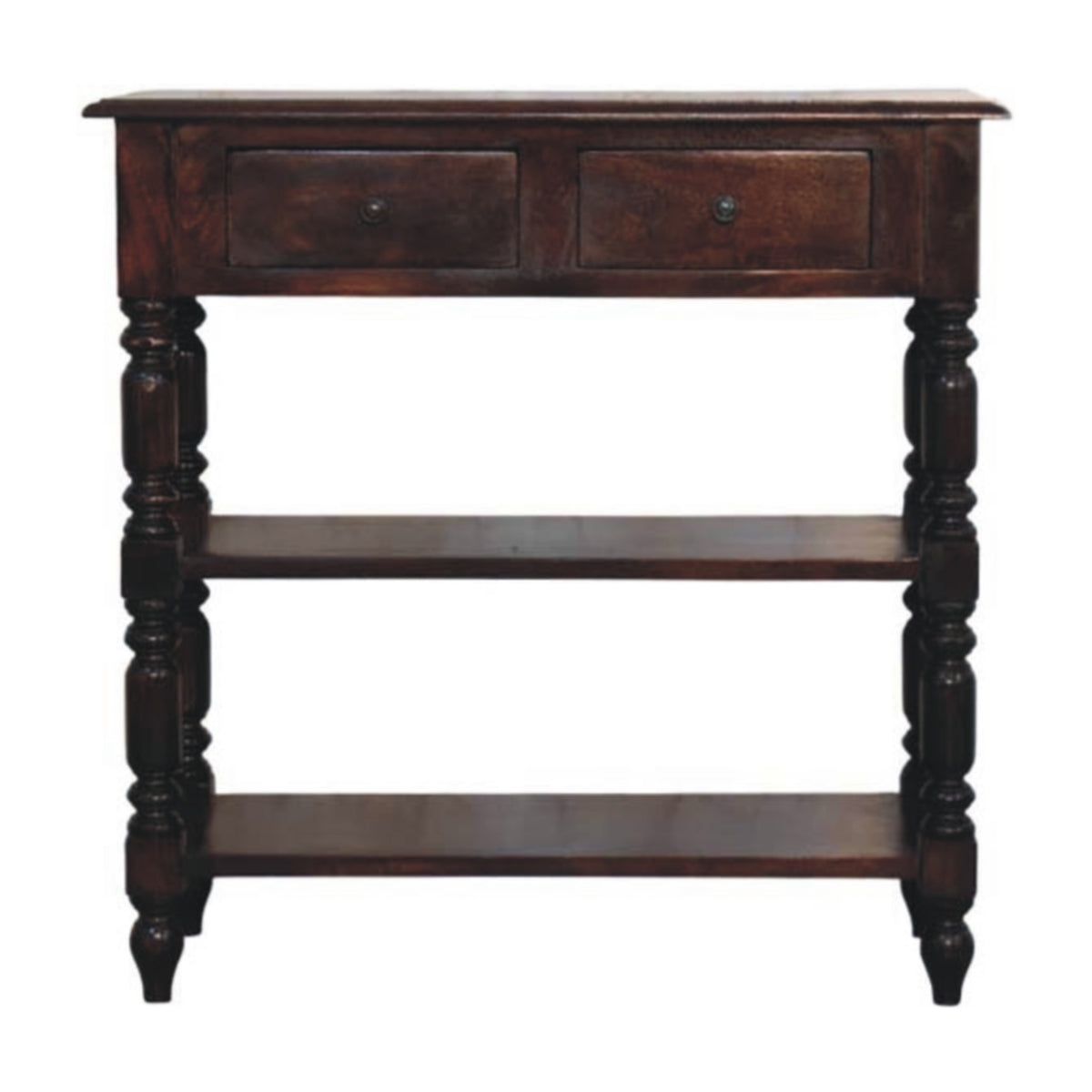 Turned legs Cherry Side Table